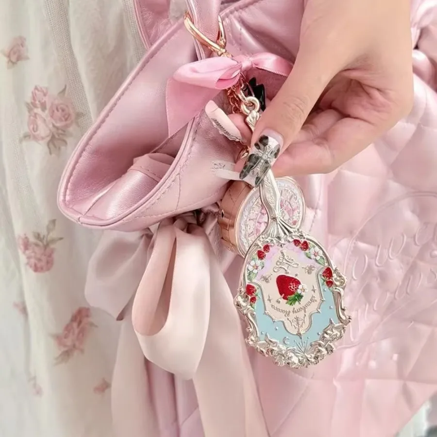 Flower knows Mini Mirror Keychain Mirrors Pendant 10Th Knight Unicorn Collection Handheld Mirror Limited Smart Mirrors