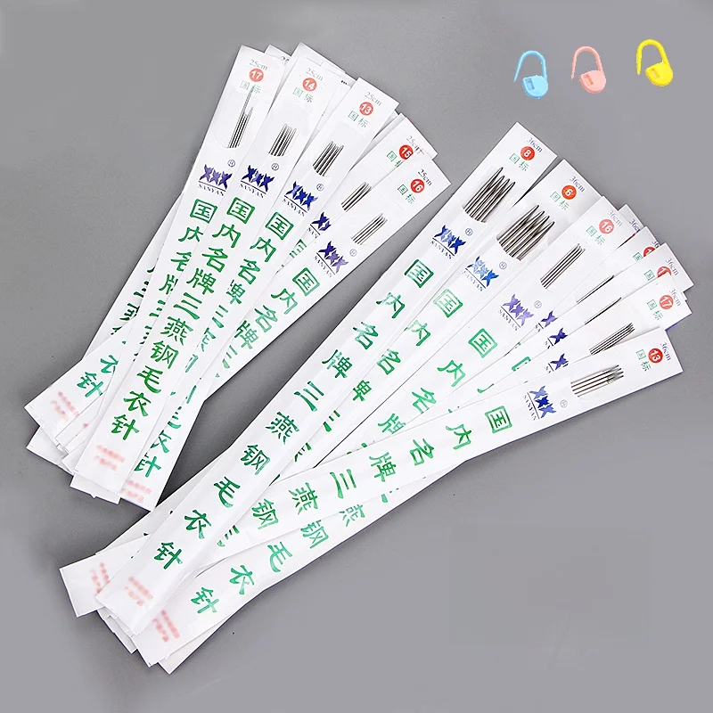 

Stainless Steel Crochet Needles Set Yarn Needles Circular Needles Three Swallow Brand Knitting Tools Home Textile Sewing DIY