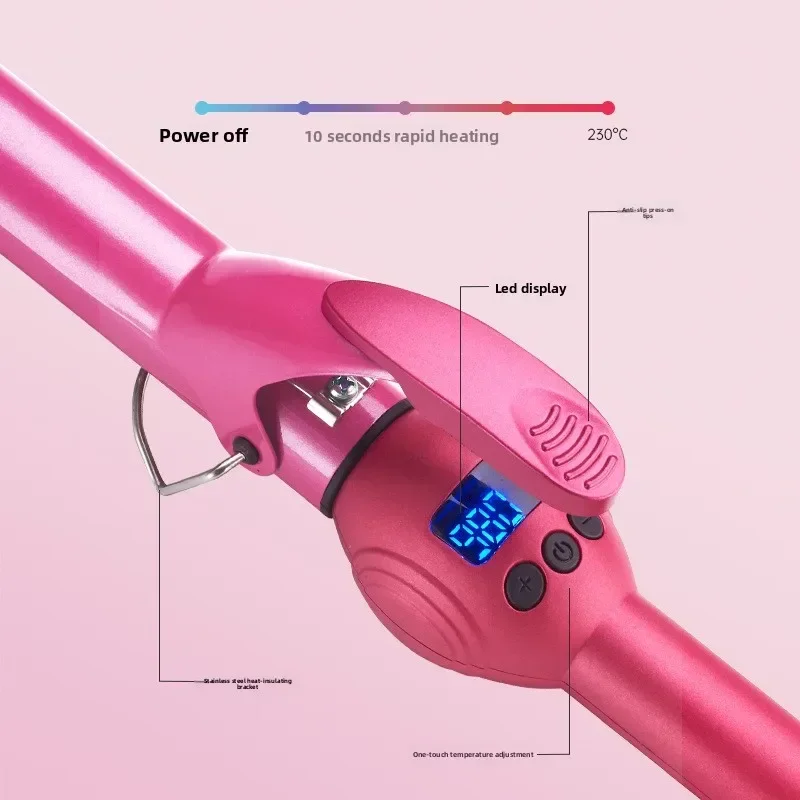 

High quality Men's and Women's Short Hair Thin Curling Iron Fluffy Wool Curl 9MM Curling Iron Electric Curling Iron