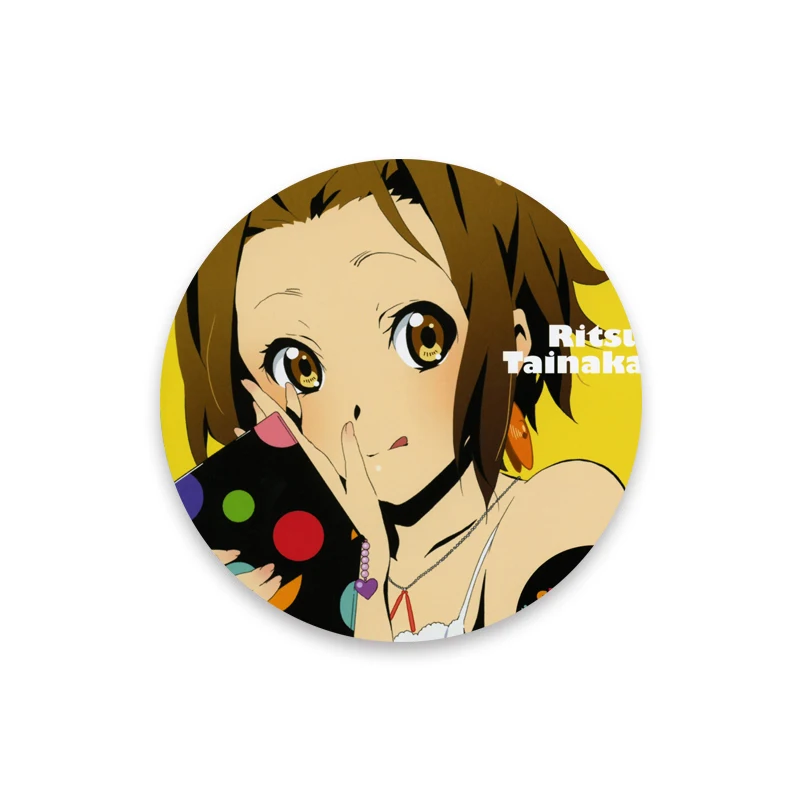 أنيمي K على Tainaka Ritsu Kotobuki Tsumugi الكرتون الشكل شارات صفيح دبابيس التلبيب دبابيس ظهره الحلي مجوهرات هدايا #4