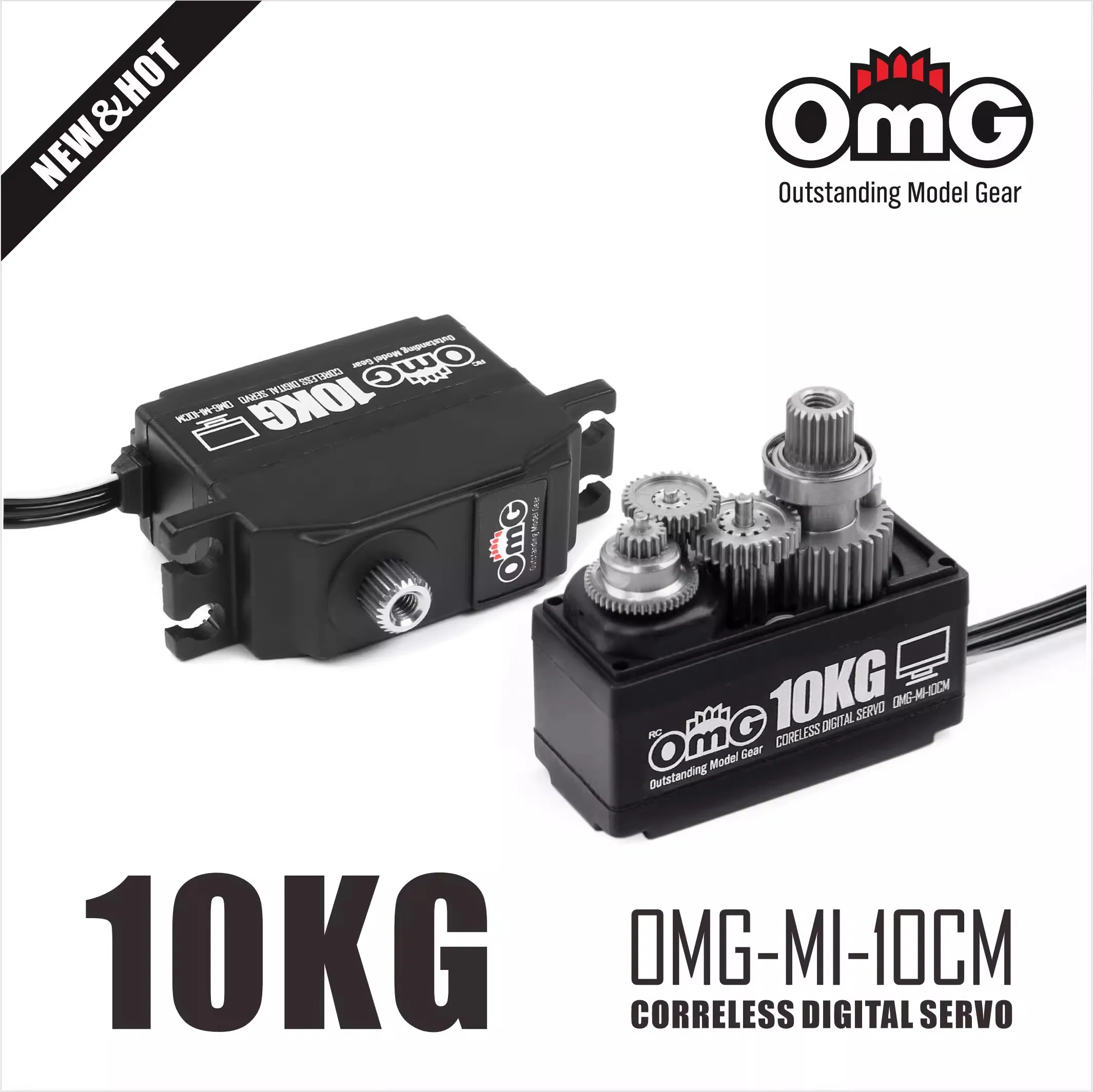 RCOMG10kg 중형 방향타 25g 중형 금속 치아 디지털 서보 1/8KYOSHO 베이징 상업용 오토바이 XL520