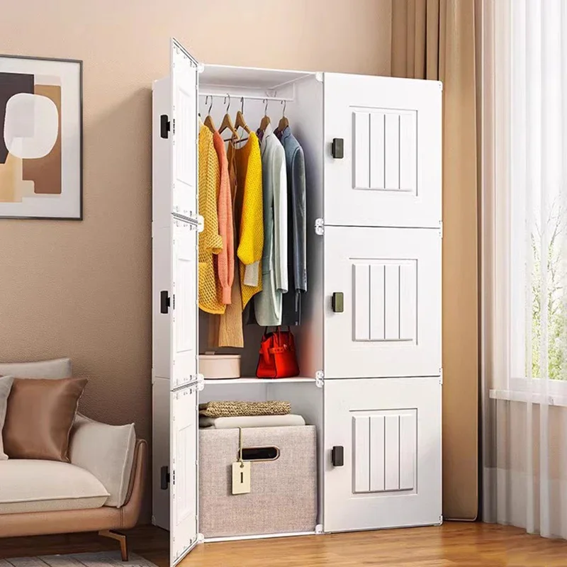 

Nordic Minimalist Wardrobe Cupboard Storage Organizer Partitions Bedroom Modern Portable Living Room Muebles Trendy Furniture