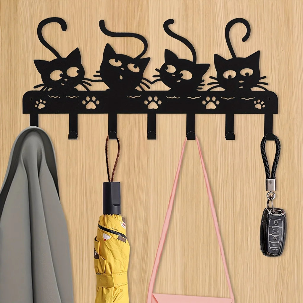Mehrzweck-Katzen haken-Organisation schlüssel, Kleidung, Handtücher, Bad küche, dekorative Haken