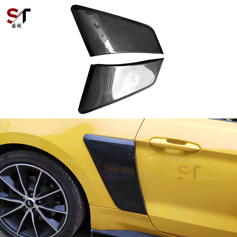 

Suitable for Ford Mustang carbon fiber side trend rear fender trend decorative sticker spoiler refitted auto parts
