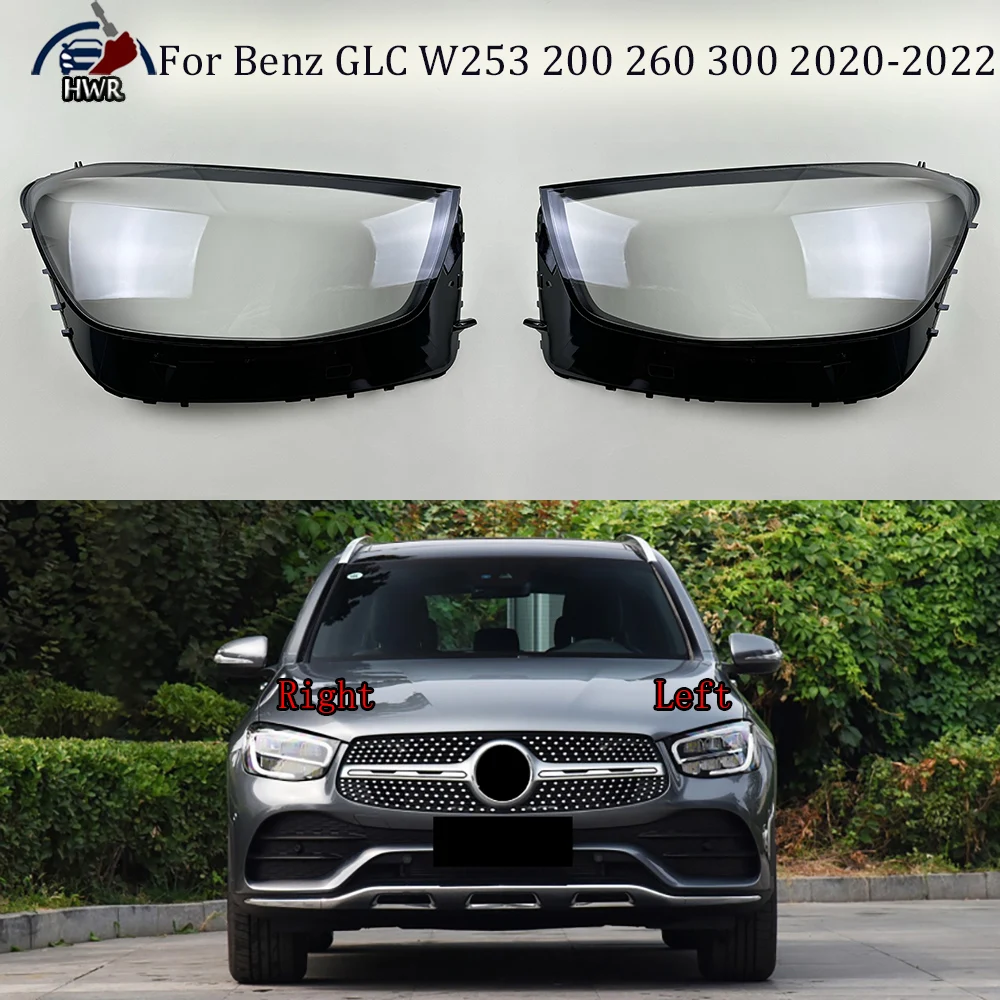 

Car Accessories Headlight Shell Lamp Shade Lens Transparent Headlamp Cover Plexiglass For Benz GLC W253 200 260 300 2020-2022