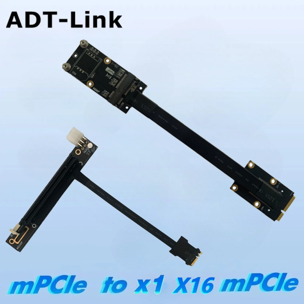 M.2 WiFi A.E Key A+E To PCIe 1x X16 Riser Extender Adapter Card Ribbon Gen3.0 Cable AE Key NGFF For PCIE 3.0 X1 X4 X16 Mini Card
