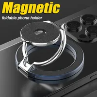 Double-sided Strong Magnetic Phone Ring Holder Ultra-thin 360 Degree Rotatable Magnet Stands for Magsafe IPhone 16 15 Samsung