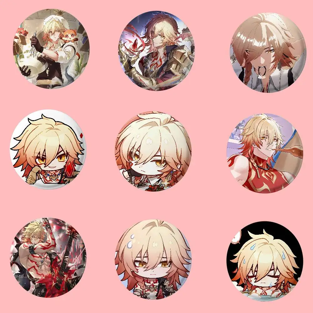 Honkai Star Rail Mydei Abzeichen Pins für Freund, Rucksack, Kleidung, Sammleraccessoires, Schmuckgeschenk
