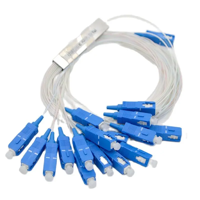 

10PCS NEW Optic Fiber Connector 0.9mm SC/UPC Single Mode 1:16 PLC Blockless MINI Differential Splitter Special Wholesale
