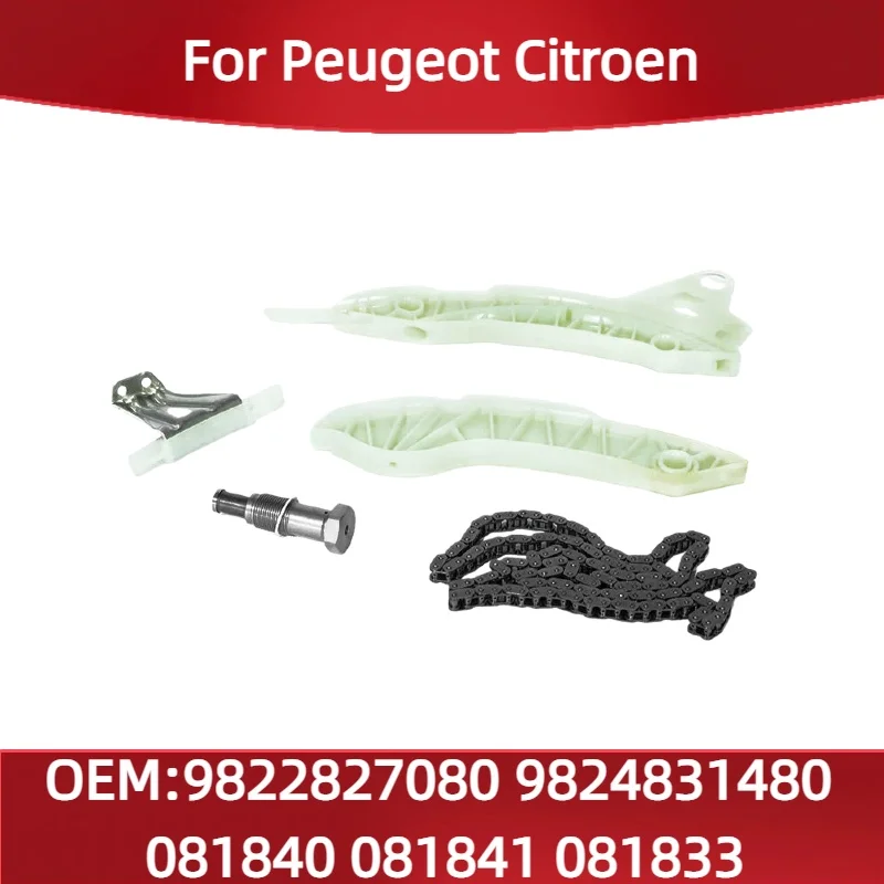 9822827080 9824831480 Fit for Peugeot Citroen Genuine Timing Component Timing Chain 081840 081841 081833