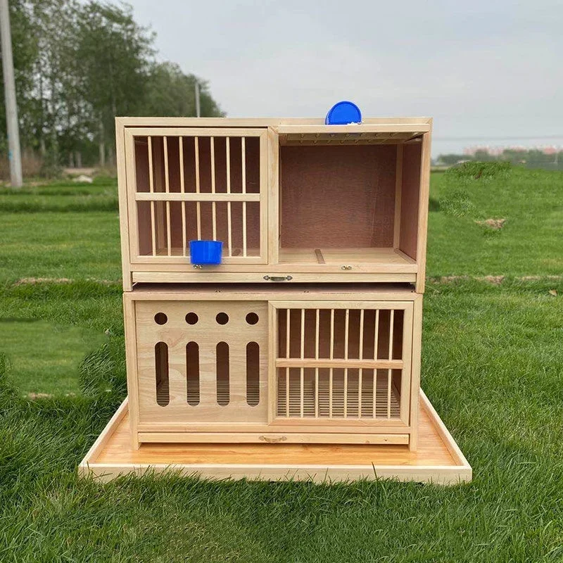 Customized eco-friendly breeding cage pigeon nest box Wooden nest box for breeding pigeons