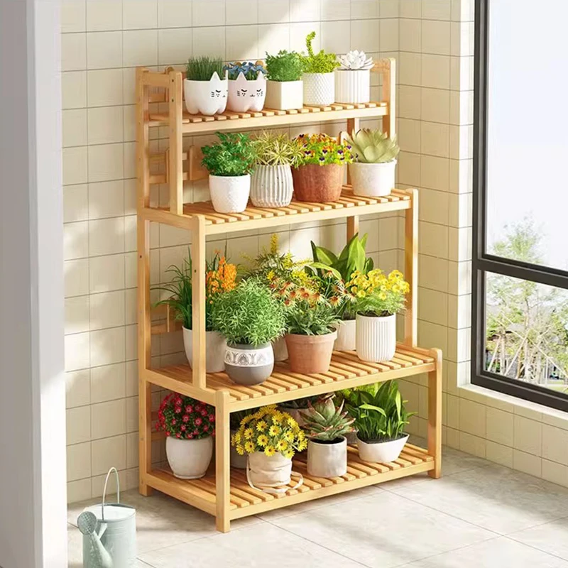 

Flower Shelf Ladder Plant Shelves Balcony Multilayer Flower Pot Bracket Plant Shelves Outdoors Garden Furniture Prateleira FYPS