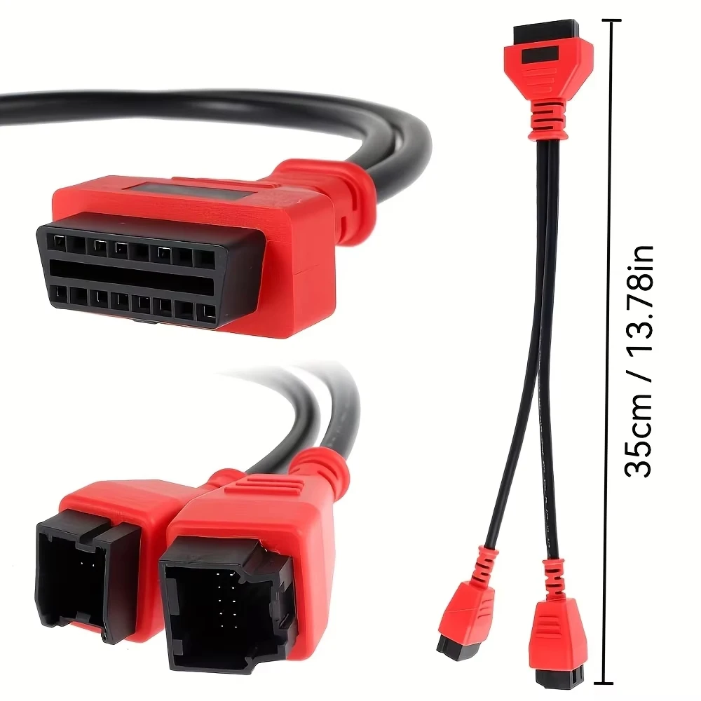 

12+8 Pin to OBD2 Security Bypass Adapter Cable - Fits FCA Alfa Jeep Chrysler Dodge Ram