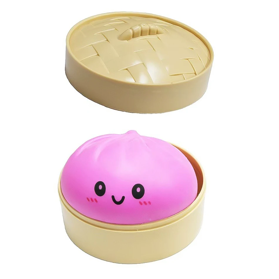 Blind box Kleurrijke Gesimuleerde Dumpling Squishy Ontspannende Angstverlichtende Antistress Gelukverhogende Rebound Knijp-speeltje