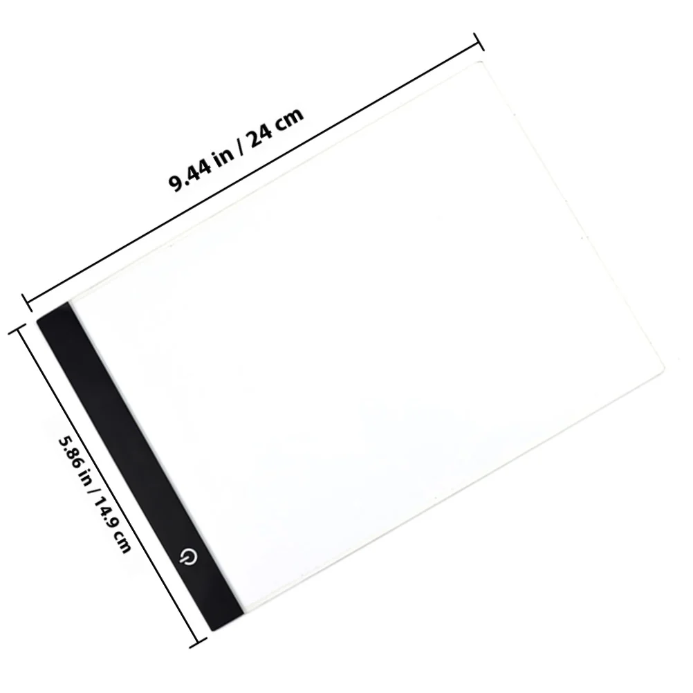 Placa de cópia led tamanho a5 1.5m cabo usb ultra-fino portátil desenho tablet para artistas elegante placa de cópia desenho prático