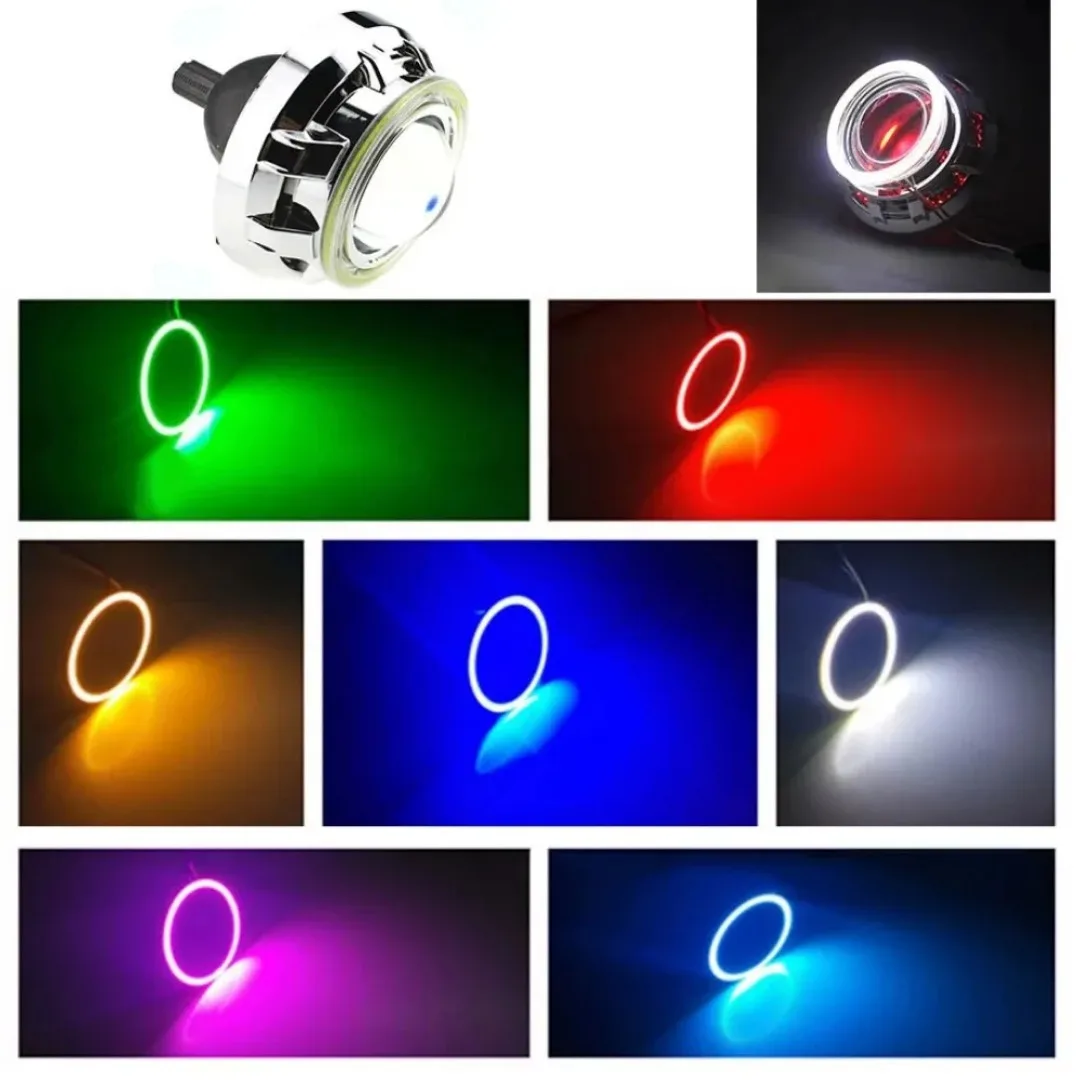 2 uds Super brillante Ojos de Ángel para coche COB LED Halo anillo luces coche motocicleta faro círculo anillo apertura lámpara luz antiniebla 60-120MM