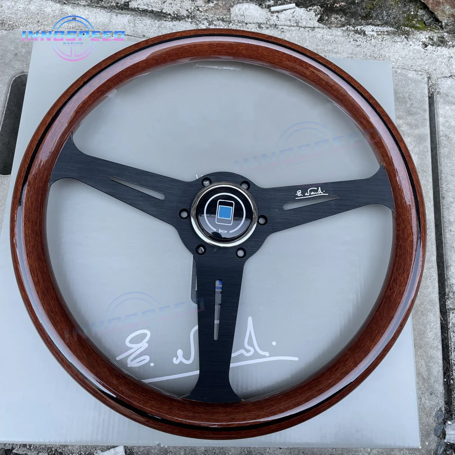 14inch 358mm JDM Universal Racing Sports Classic Wood Steering Wheel Car Accessories