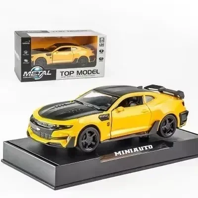 1:32 Legering Diecast Auto Model Chevrolet Camaro Trek Geluid Licht Kinderen Speelgoed Auto Collectie Voor Kinderen Geschenken