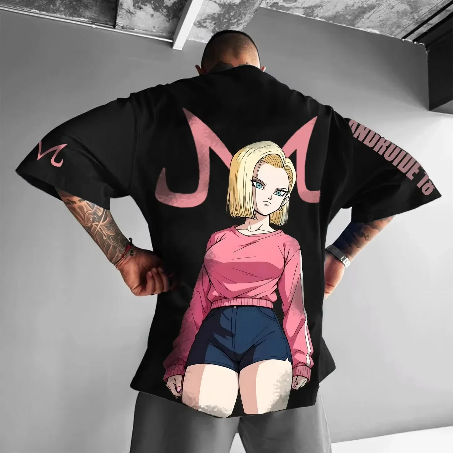 لعبة دراغون بول 2026 جديد حار أنيمي أندرويد 18 الرجال النساء Harajuku تيشيرت صيفي ريترو الشارع الشهير المتضخم فضفاض عادية اللياقة البدنية Y2k #1