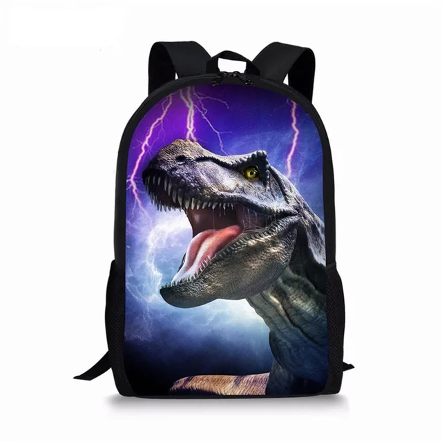 Ransel Gambar dinosaurus Jurassic World untuk anak perempuan laki-laki tas sekolah tas buku siswa tas Laptop ransel Travel kasual remaja