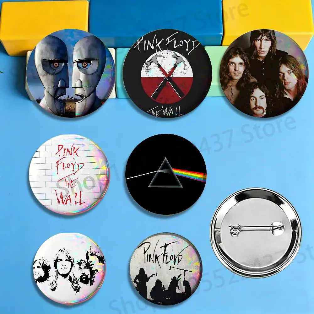Band P-Pink HOT Floyd Rock England Badges Cartoon Character Pins Brooch for Bag Shoes Decoration Jewelry Gifts