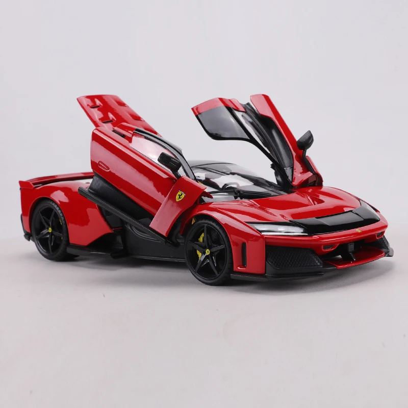 Burago 1:18 Ferrari F80 Full-Opening Alloy Sports Car Simulation Model Toy Collectible Ornament