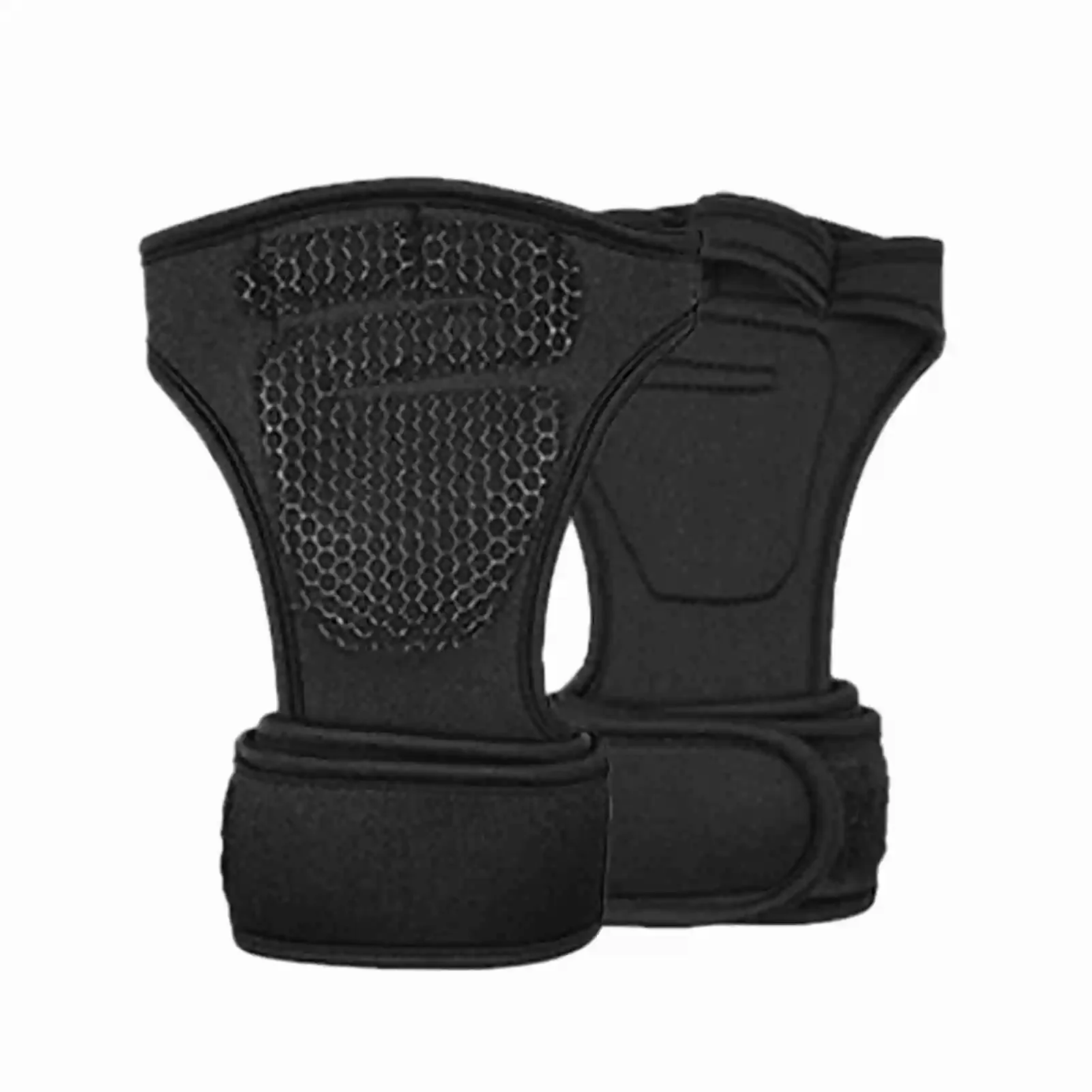 Halbfinger-Gewichtheber-Trainingshandschuhe, Rutschfester Handgelenk- und Handflächenschutz, Fitnesshandschuhe für Männer und Frauen zum Radfahren – Detail 3