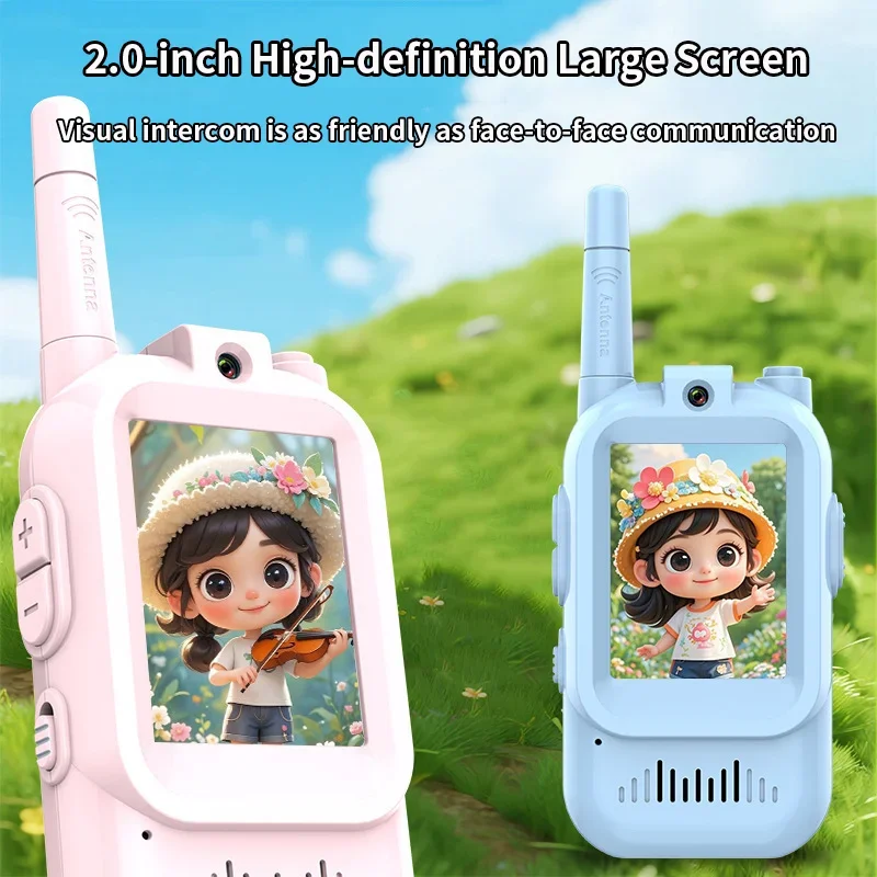 

Children's video walkie-talkie HD screen is suitable for birthday outdoor adventure camping and hiking for children aged 3-12