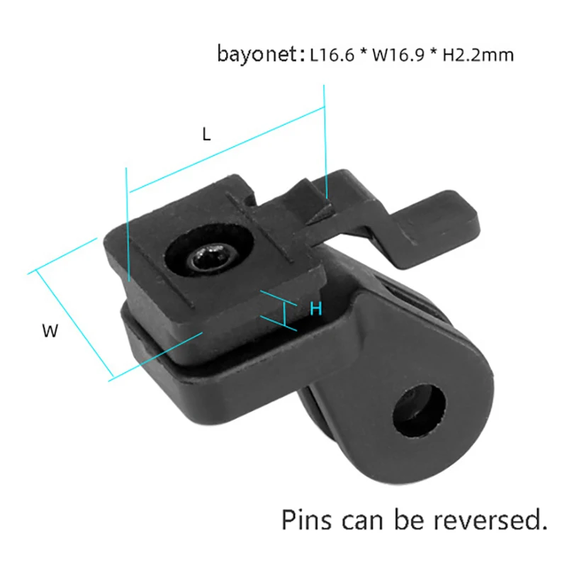 1pc plástico suporte do farol da bicicleta para bontrager ion pro rt btk08 adaptação da câmera guiador haste garfo capacete adaptador montagem