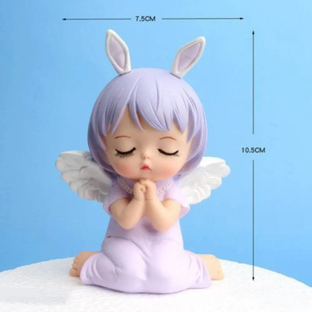 Fashion PVC Anime Figure Cake Topper DIY Girl Angel Cake Topper Colorful Cake Decorating Supplies Angel ornaments Home