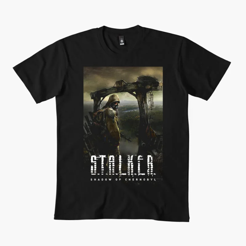 S.T.A.L.K.E.R. 2 Shadow of chernobyl 0401 Danger exclusion zone gift t shirt Video game Stalker Graphic Clothes All size Tops