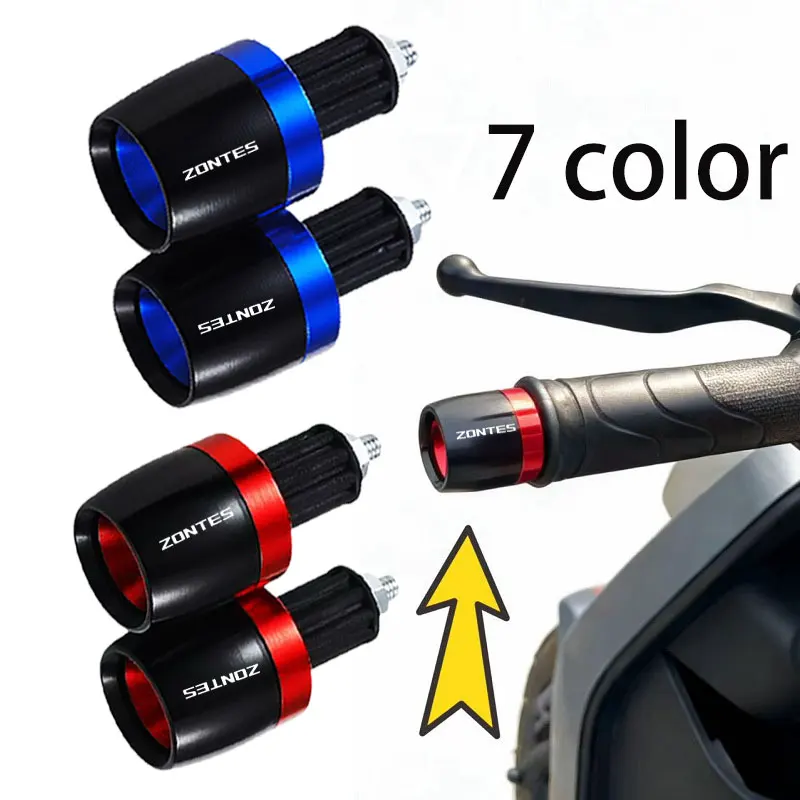 For Zontes 368G 703RR 703F 368 D/M/E/K/G 350V 350S 350VX 350T 310R 310X 350E 350D 350M Handlebar Grips Handle Bar Cap End Plugs