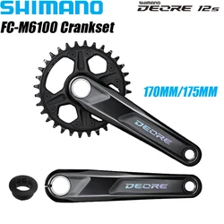 Shimano DEORE M6100 Crankset 1x12 Speed 170mm 175mm 32T Chainring BB52 MT501 Bottom Bracket For MTB Bike Original Accessories