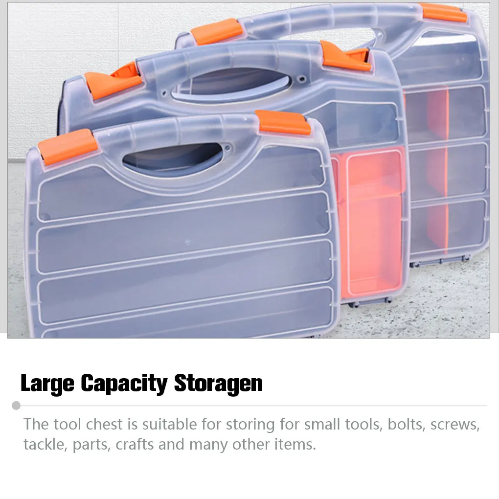 منظم حاوية إصلاح مقصورة المكسرات وشبكات تخزين صندوق الأدوات #4