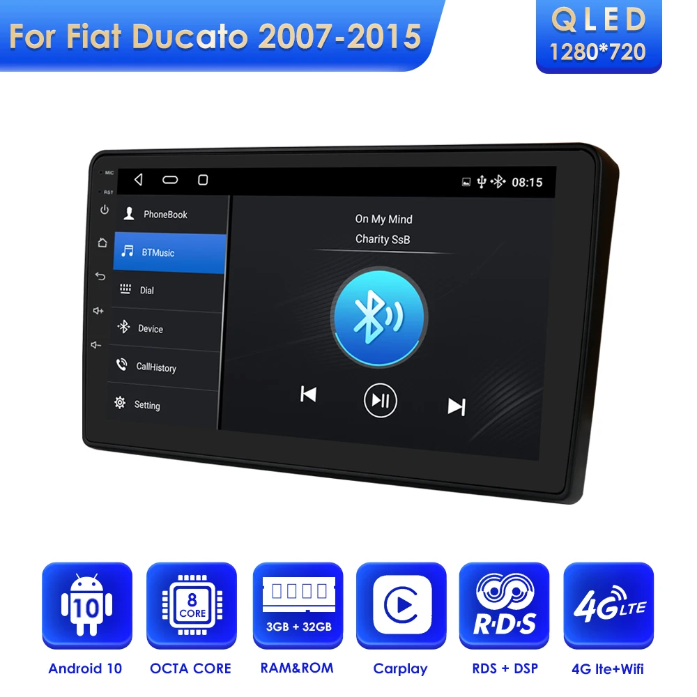 

Автомагнитола на Android с GPS-Навигатором для Fiat Ducato, PEUGEOT, Boxer, CITROEN Jumper 2007, 2008, 2009, 2010, 2011, 2012