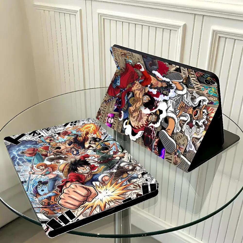 Anime One Pieces Case for Apple iPad Air 11 13 M4 M3 M2 A16 2026 Pro11 13 10th 7/8/9th with Pencil Slot Air 4/5/6th