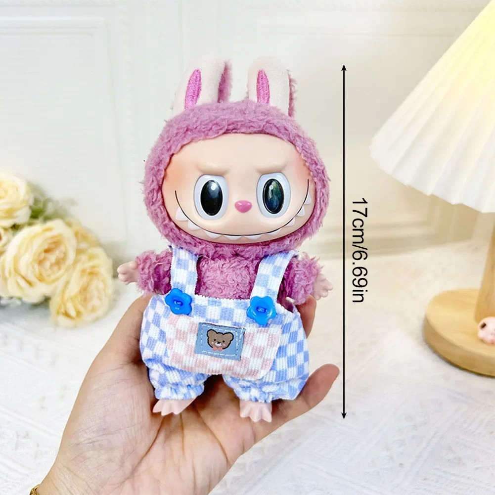 Mini vestiti per bambole di peluche Accessori per la Corea Kpop Exo Labubu V1 V2 Idol Dolls Sit Party Kindergarten Hat Set Abbigliamento