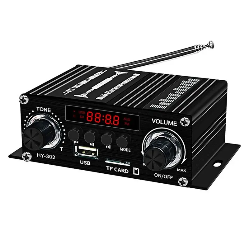 

New Digital Bluetooth Amplifier 12V Home Car 2 Channel HIFI Sound Speaker FM Receiver Audio Amplificador Clase-AB AMP-L94A