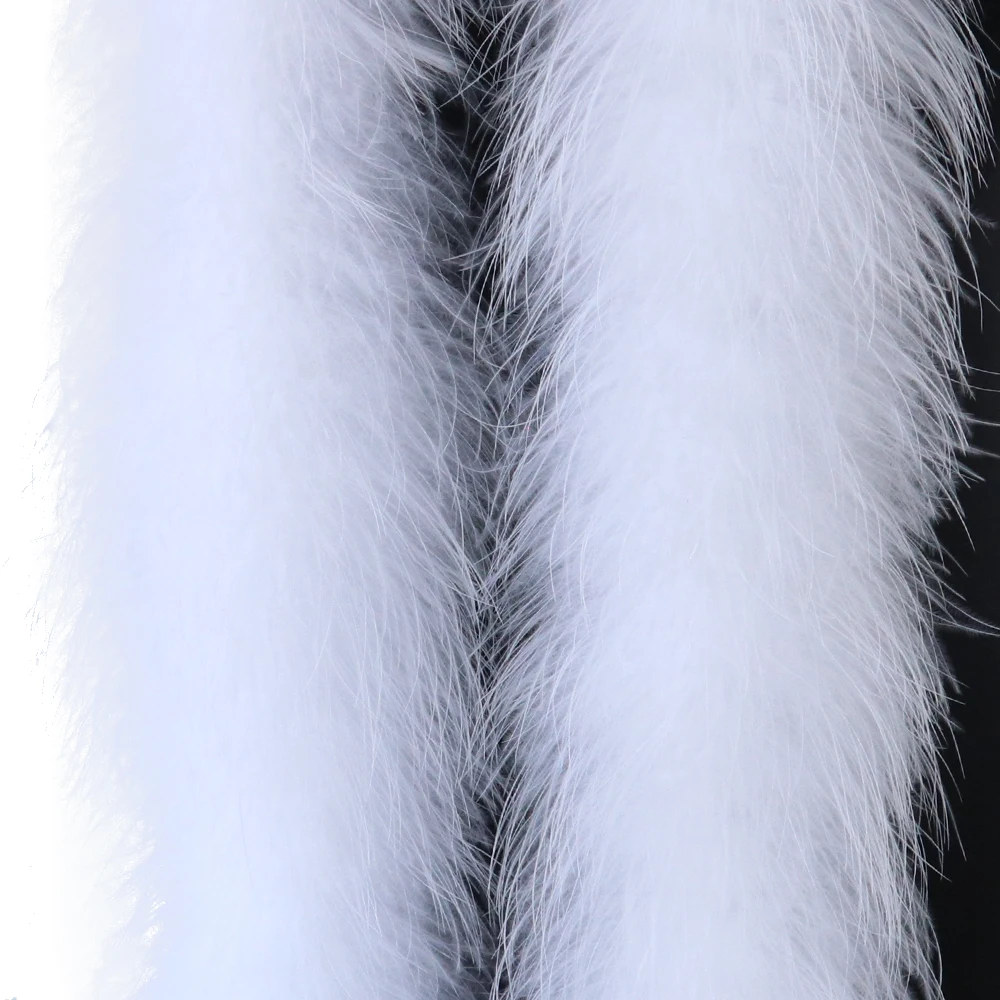 1PCS Fluffy White Marabou Feather Cuffs PLume Trim Boa Women Summer Party Clothing Accessories Fashion Ladies Wristband