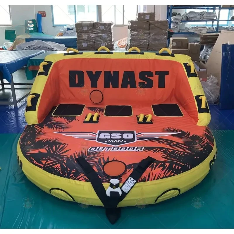 3P Inflatable Water Ski Tube Multi-Person Towable Boat for Water Sports Rental Recreation Durable PVC