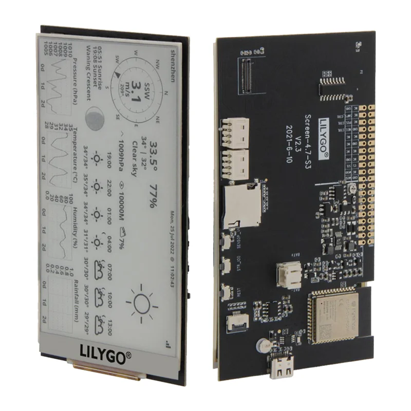 LILYGO T5 4.7 Inch E-Paper V2.3 ESP32-S3 Development Driver Board Display Module Support for TF Arduino Compatible Raspberry Pi