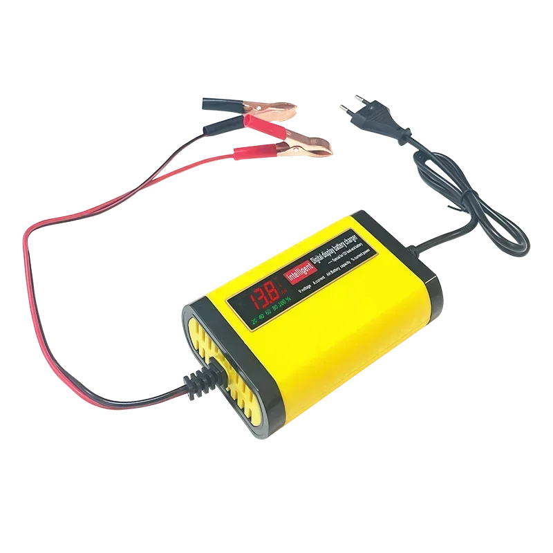 Heltec 12V Lead Acid AGM GEL Battery Charger 2A 6A  LED Display 220V Smart Automotive Truck Motorcycle Car Charger