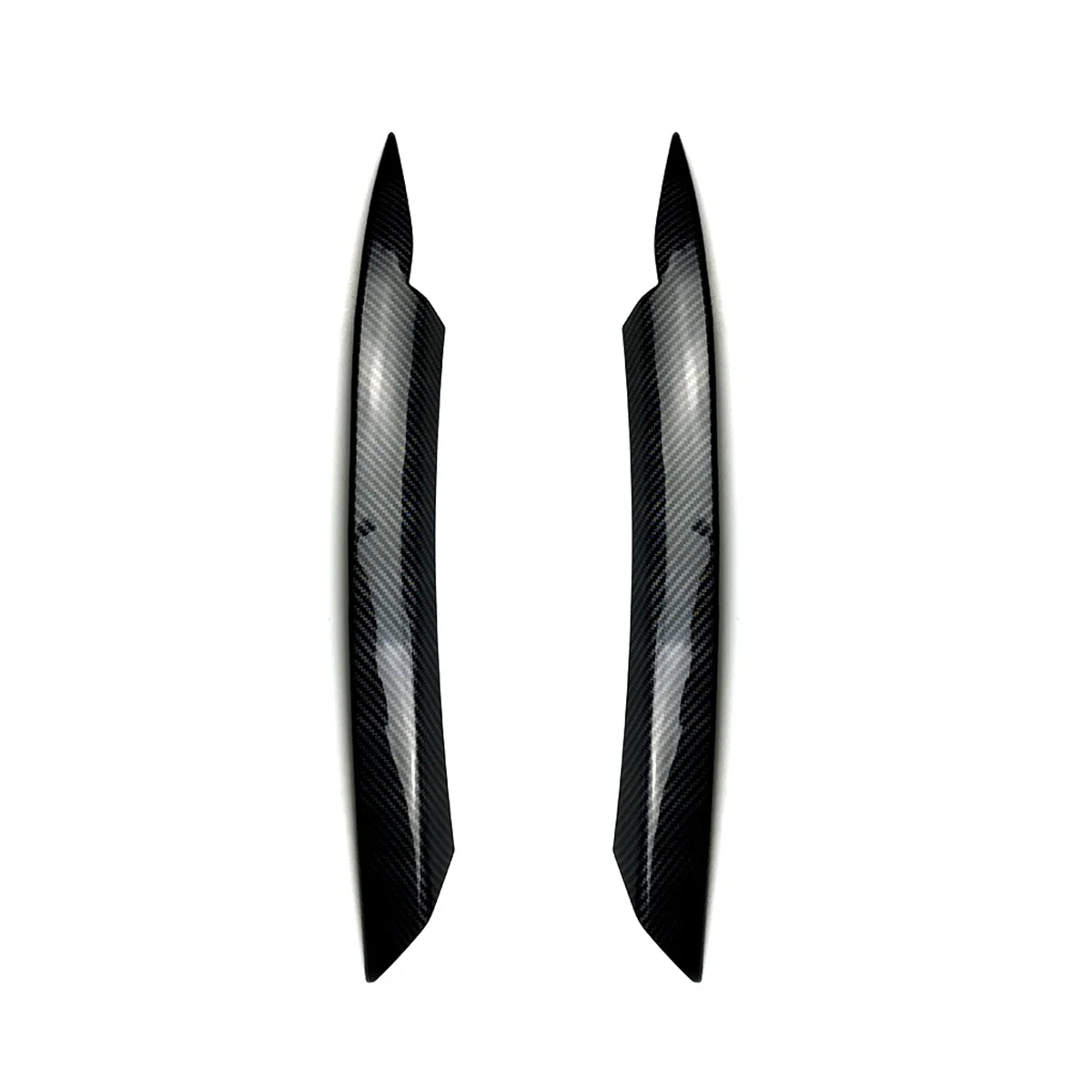 Glossy black/Carbon look Car Front Headlight Eyebrow Eyelids Stickers For Volkswagen Passat B7 2010-2014