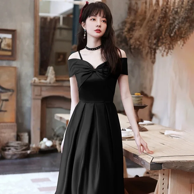 New No.23 Evening Dress, Little Lady's Temperament, High-end and Advanced Banquet Toasting Dress