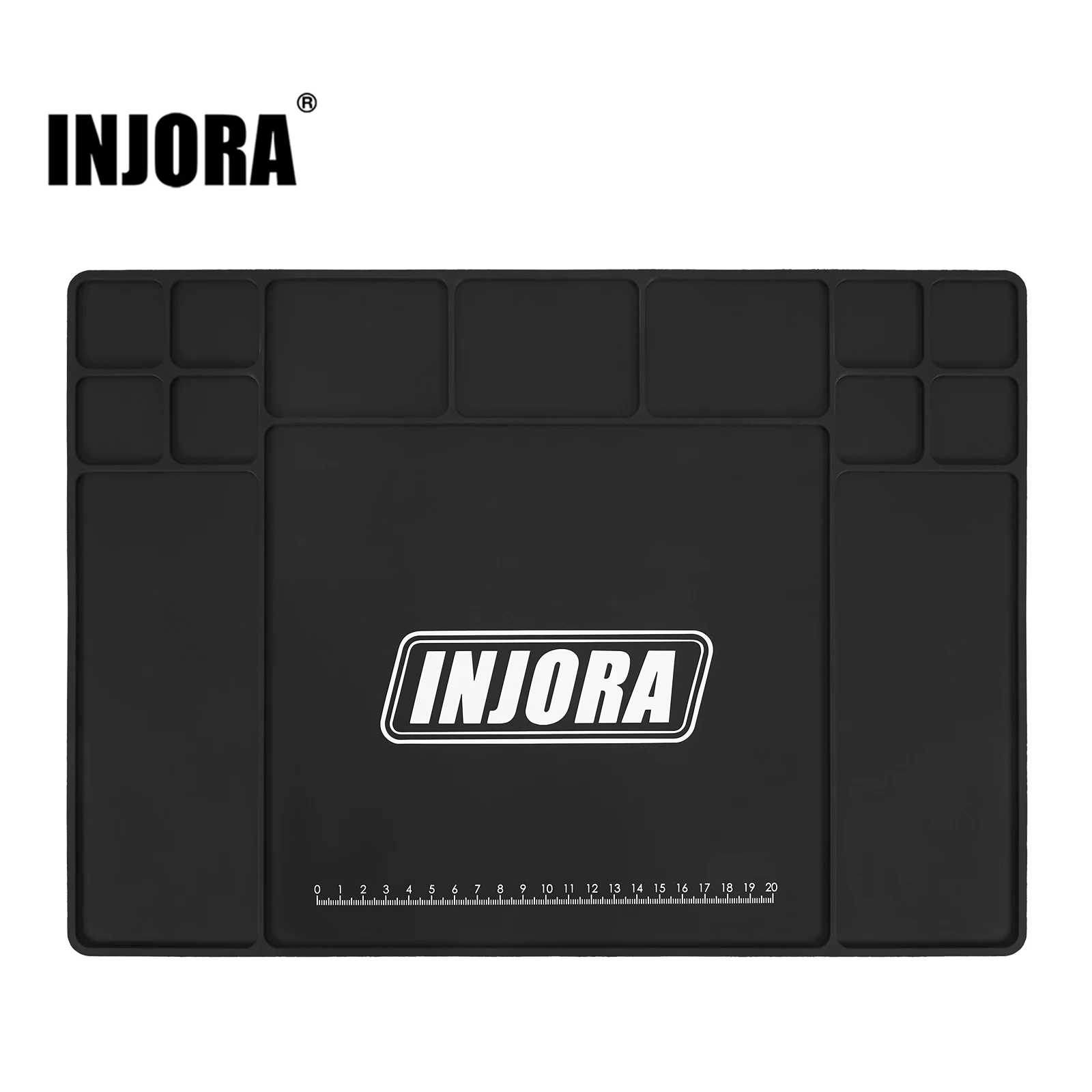 INJORA Silicone Work Mat Pit Mat for 1/18 1/24 RC Car (420×297mm)