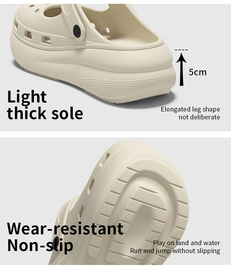 SHAJI Neue Damen EVA Clogs mit geschlossener Zehenpartie, rutschfeste, weiche Sommer-Slipper für drinnen, zu Hause, draußen, am Strand, für Paare, lässige Slides – Detail 9