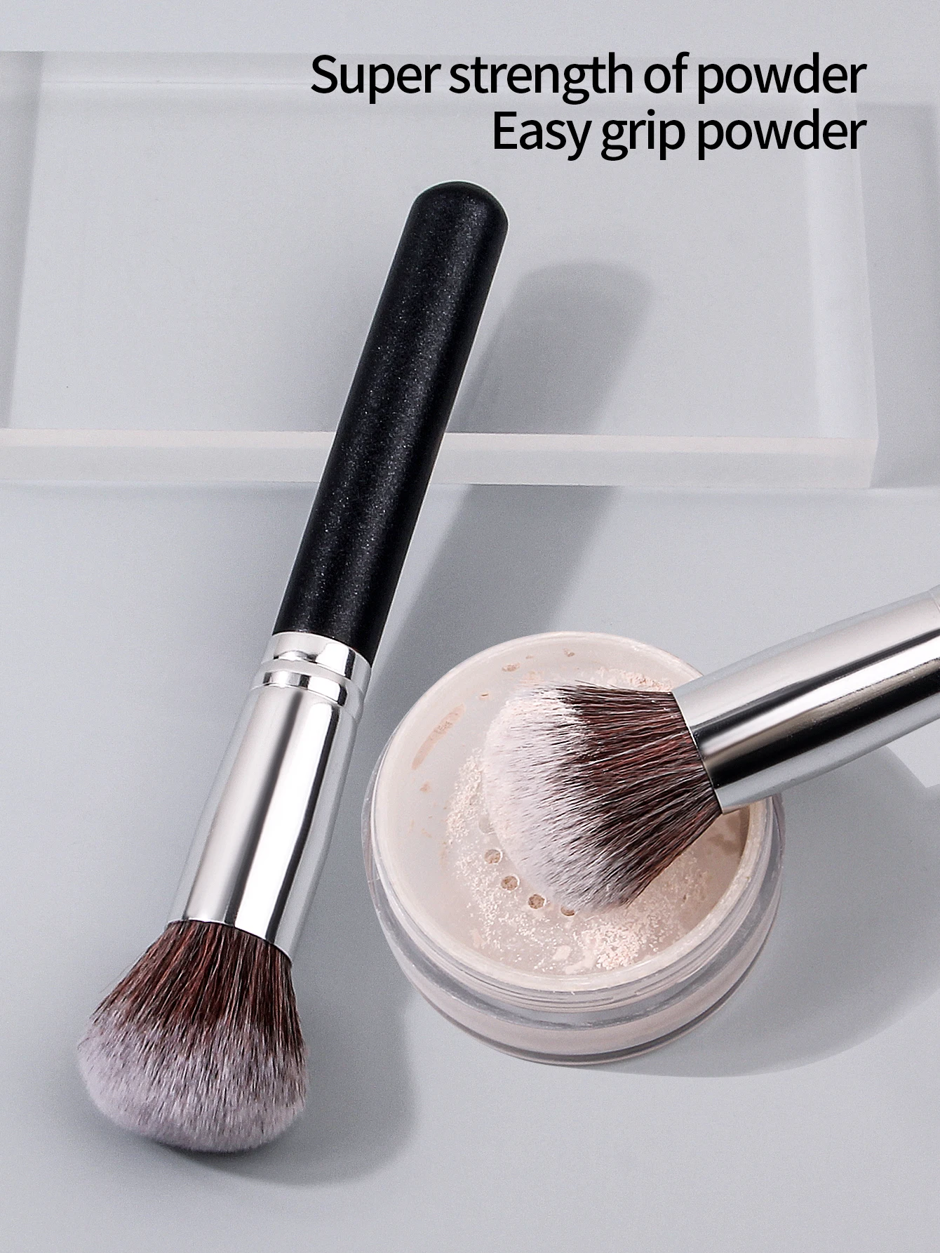 1-teiliger weicher Rougepinsel mit Holzgriff, Konturierpinsel, Mehrzweck-Gesichts-Make-up-Pinsel für Anfänger, langlebiges Make-up-Werkzeug