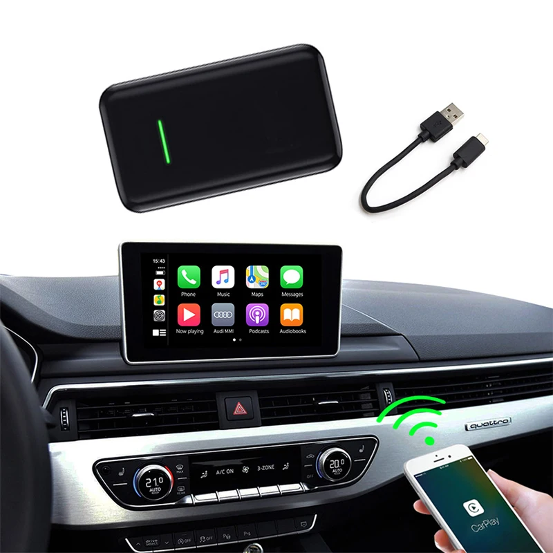 

Wired to Wireless Carplay Adapter Dongle Android Auto Connect Wireless Carplay