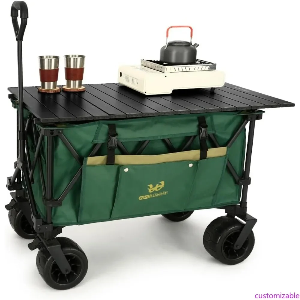 

All-Terrain Heavy-Duty Utility Wagon with 400Lbs Capacity for Outdoor Activities