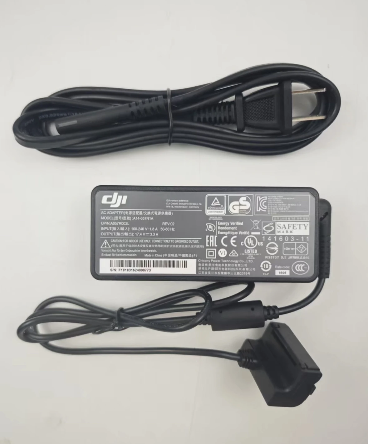 Zasilacz sieciowy AC DC model A14-057N1A, wyjście 17.4V 3.3A do akumulatorów DJI Phantom 3 Standard SE 3P lipo